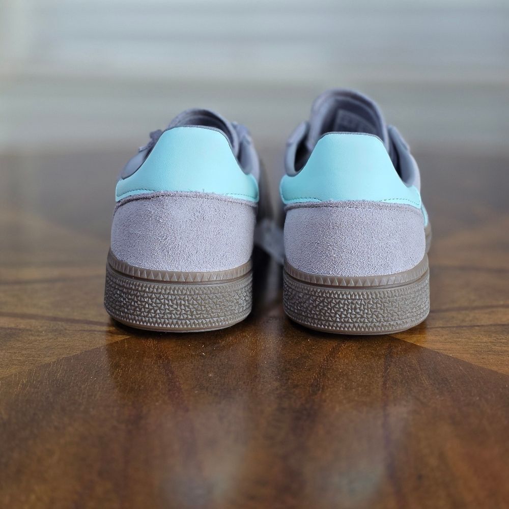 Adidas Handball Spezial Suede Women's Shoes Grey White Gum Size 7.5 Brand New LE - Picture 5 of 11